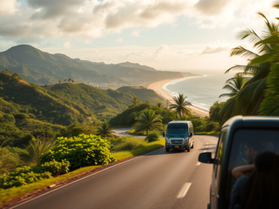 Aerial view of Liberia Airport in Costa Rica, showcasing the runway, terminal, and surrounding landscape." ✈️🌴
